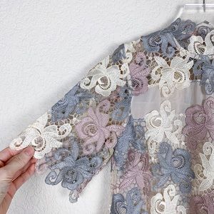 Revolve Endless Rose Floral High-Neck Tee XS